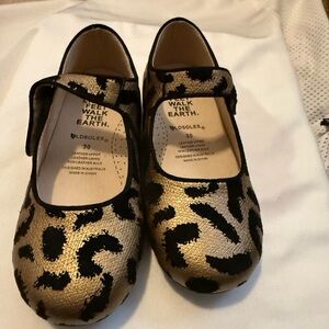 Old Soles Black and Gold Mary Jane Flats